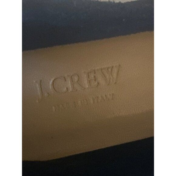 J. Crew Womans Black Suede Loafers Made In Italy Size 10M Elegant & Comfortable - Picture 3 of 8